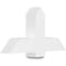 Ekena Millwork Eugene Architectural Grade PVC Gable Bracket, 36"W x 19 1/2"H x 6"D x 6"F, 13/12 Pitch GBP036X20X0606EUG00 - alternate 1